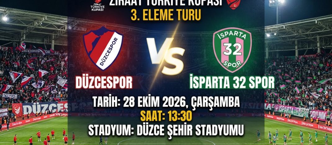 ISBAŞ Isparta 32 Spor Ziraat Türkiye kupasında ilk maçina çıkıyor