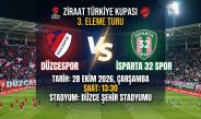 ISBAŞ Isparta 32 Spor Ziraat Türkiye kupasında ilk maçina çıkıyor