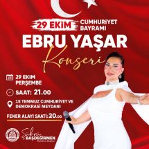 Isparta’da 29 Ekim’de Ebru Yaşar Coşkusu yaşanacak