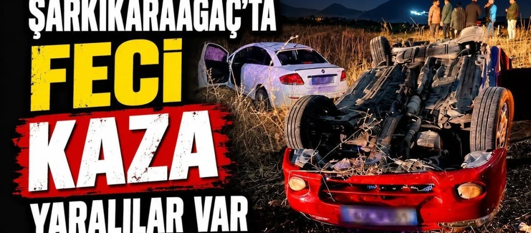 Şarkikaraağaç’ta Feci Kaza !